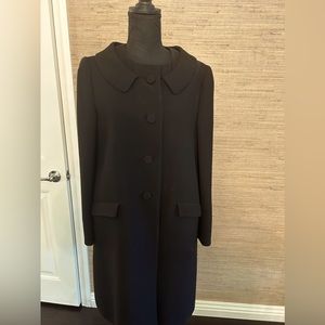 Black Prada Wool Coat - Size IT 46